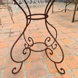 Wrought iron garden coffee table
