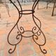 Wrought iron garden coffee table