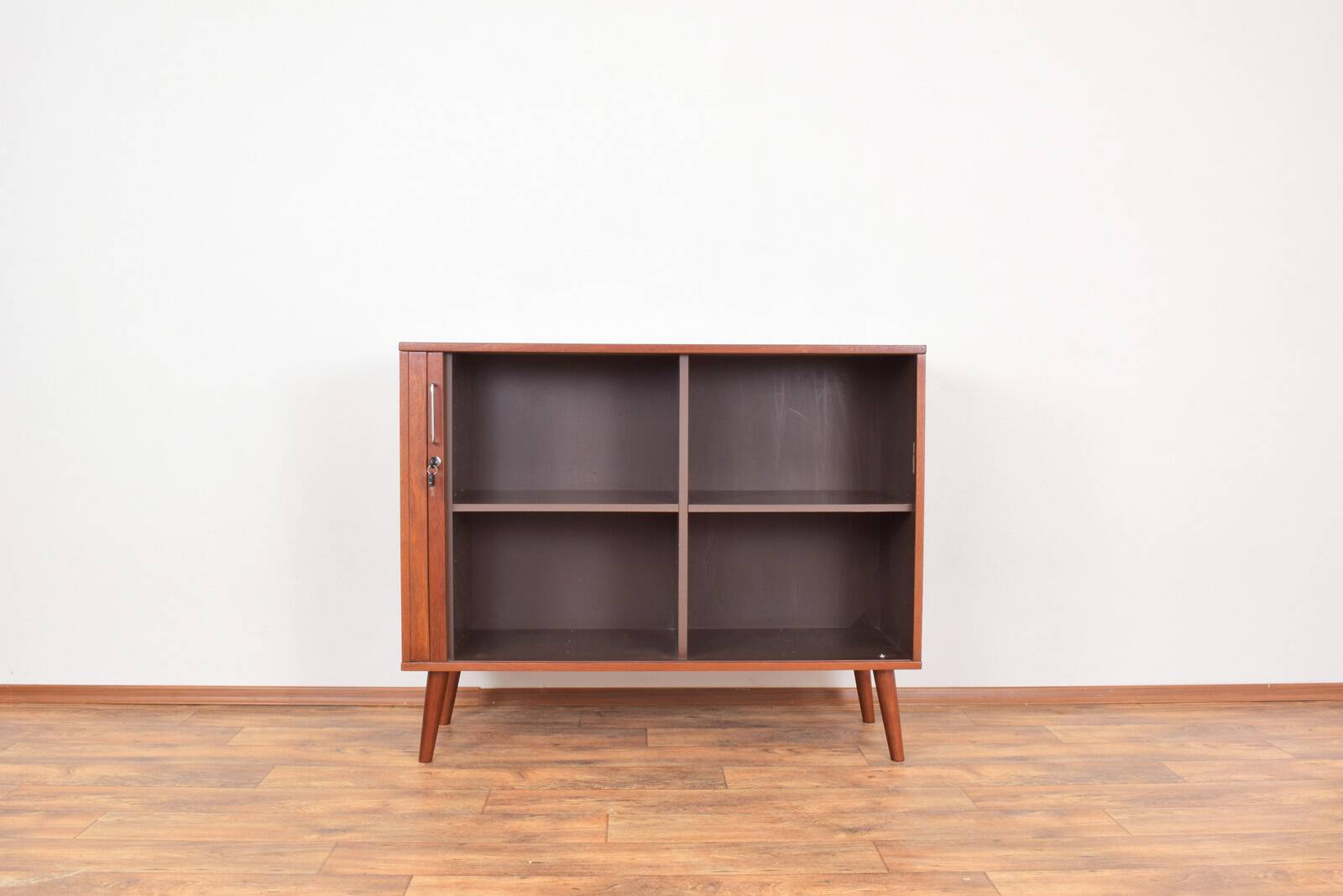 Mid-Century Danish Teak Tambour Doors Sideboard, 1960s.