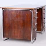 Bureau en chêne Bauhaus par Vichr a spol Tchéquie années 1930