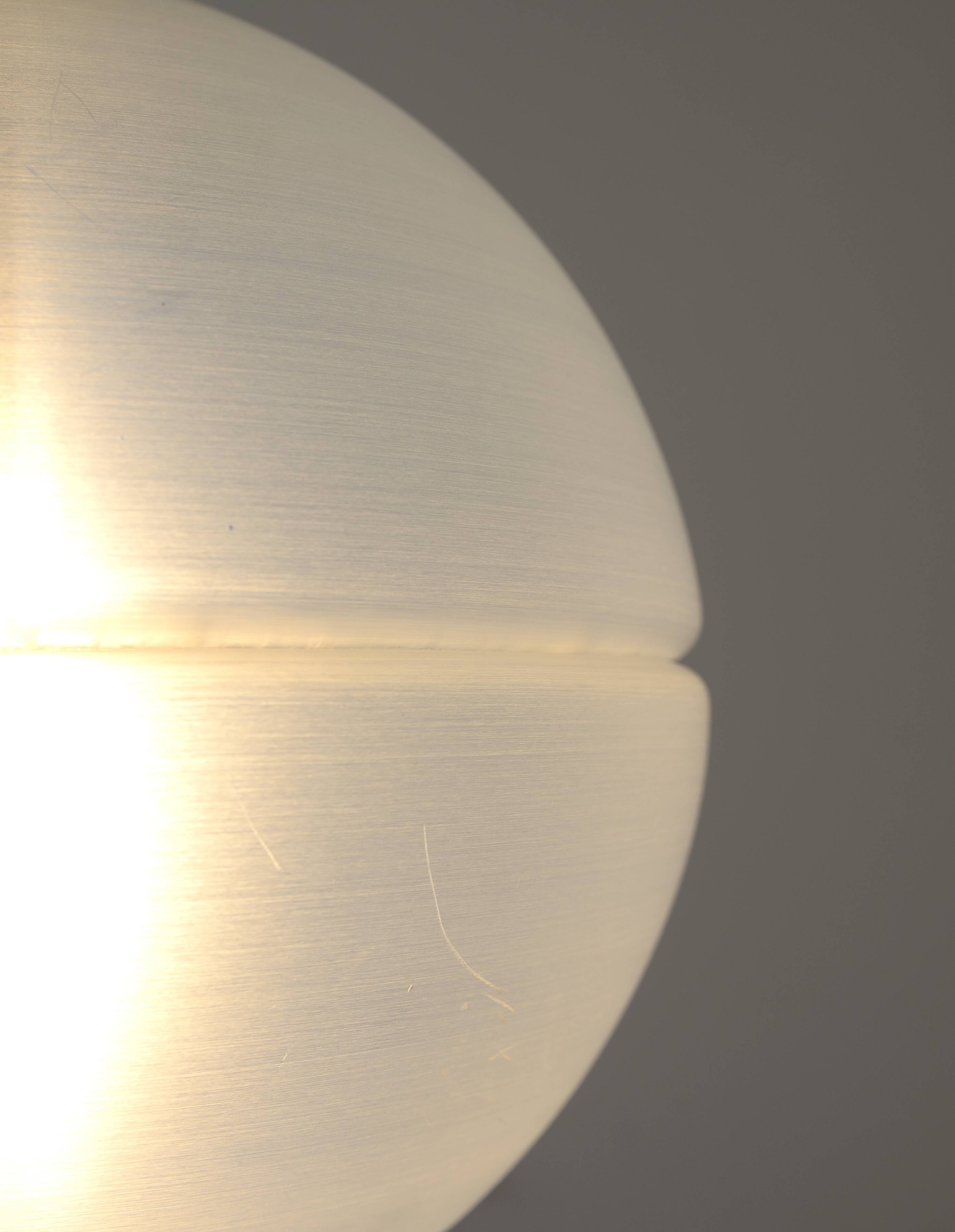 Vintage hanging lamp Meblo Guzzini Sfera MCM plastic pendant light  1970's
