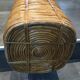 Umbrella stand in rattan and brass 60s/70s