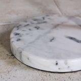 Arc floor lamp in chrome and marble, 1970