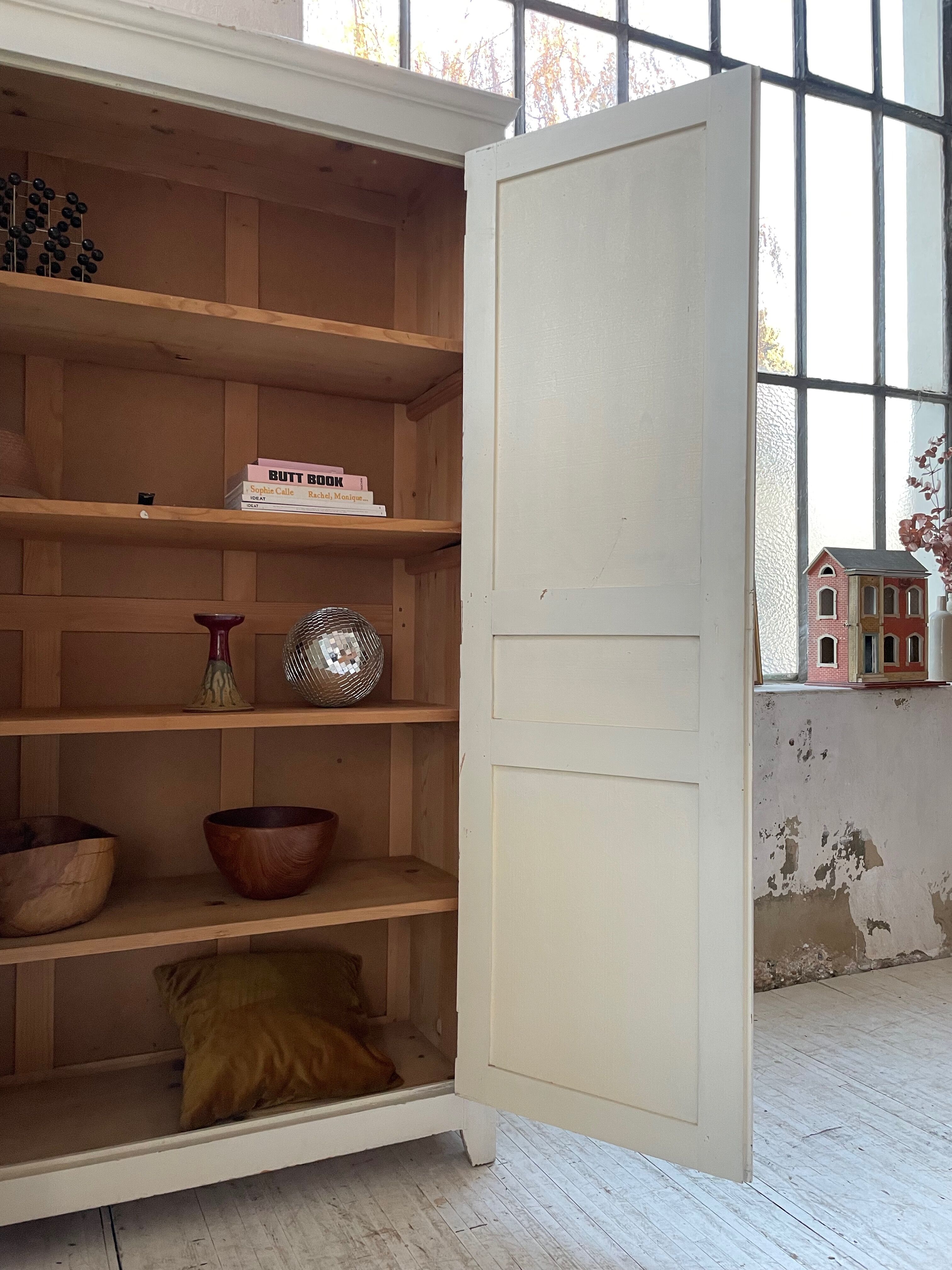 White cutter cabinet