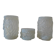 3 pots verre opalescent 60's geoffrey baxter