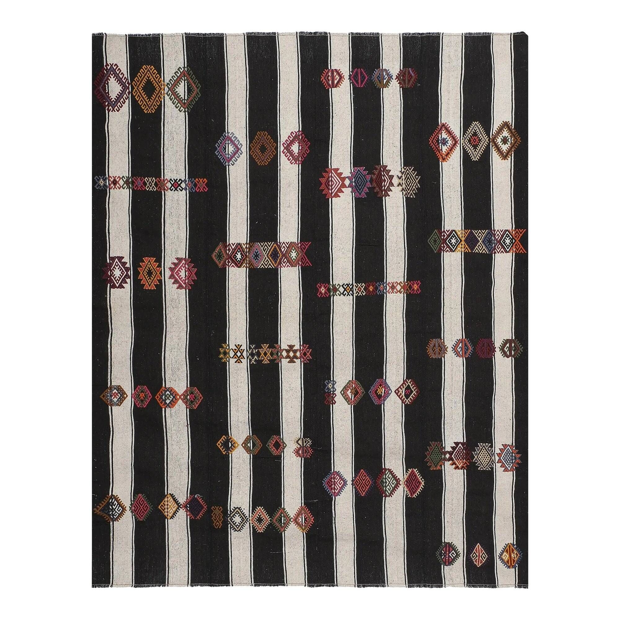 Tapis Kilim turc vintage tissé main
