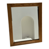 Small rectangular pine mirror 55x45