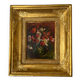 Painting: oil on panel Still life