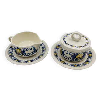 Milk jug and sugar bowl duo