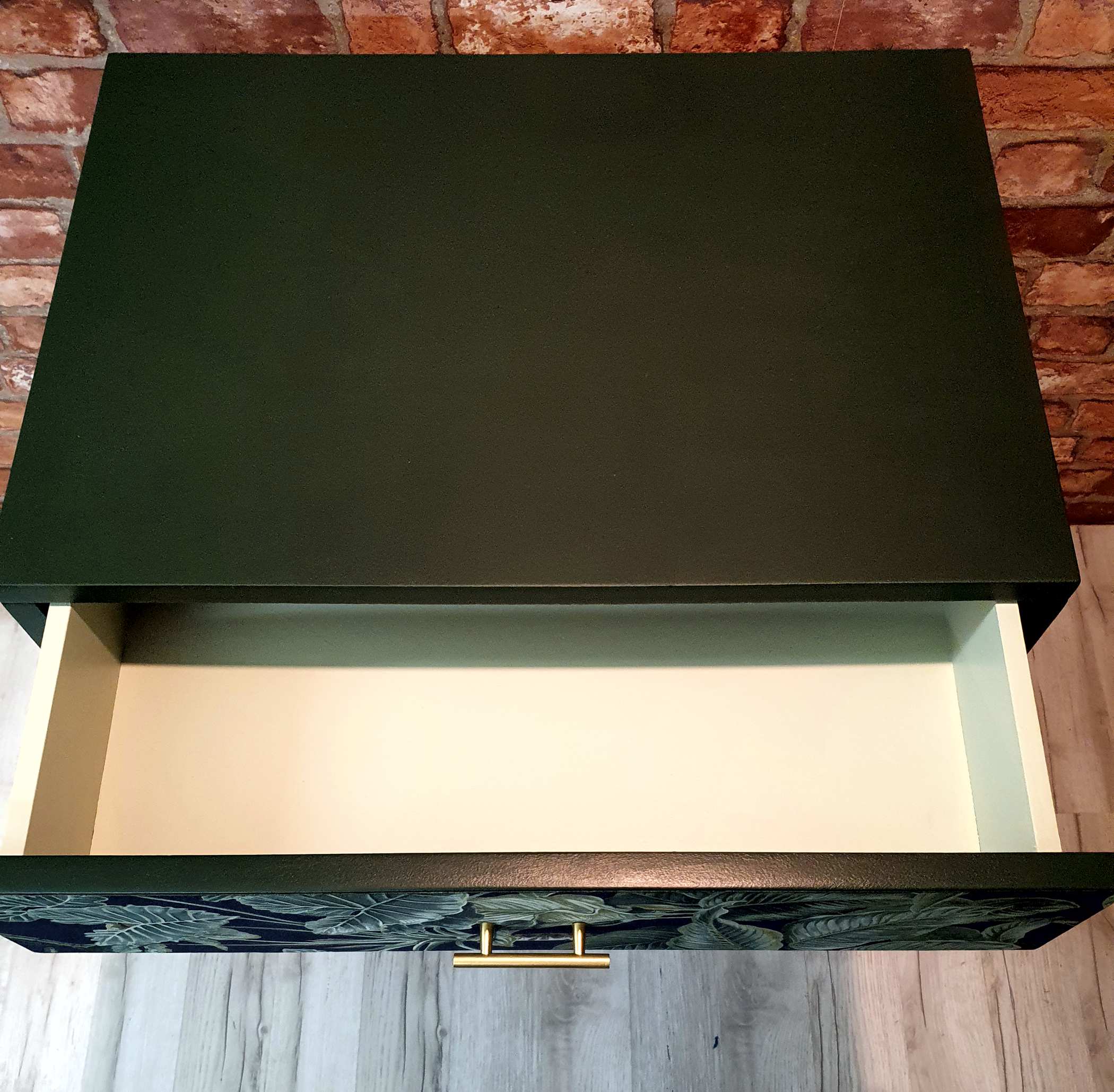 Renovated chest of drawers, green, Poland 1960s