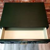 Renovated chest of drawers, green, Poland 1960s