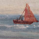 Marine painting by Malthilde Gance