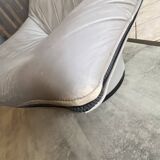 Mantis leather lounge chair ottoman footrest Gerard Van Den Berg 1970