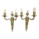 2 or 3 bronze wall lights in the Louis XVI Empire Neoclassical style.