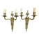 2 or 3 bronze wall lights in the Louis XVI Empire Neoclassical style.