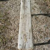 Solid wood farm bench