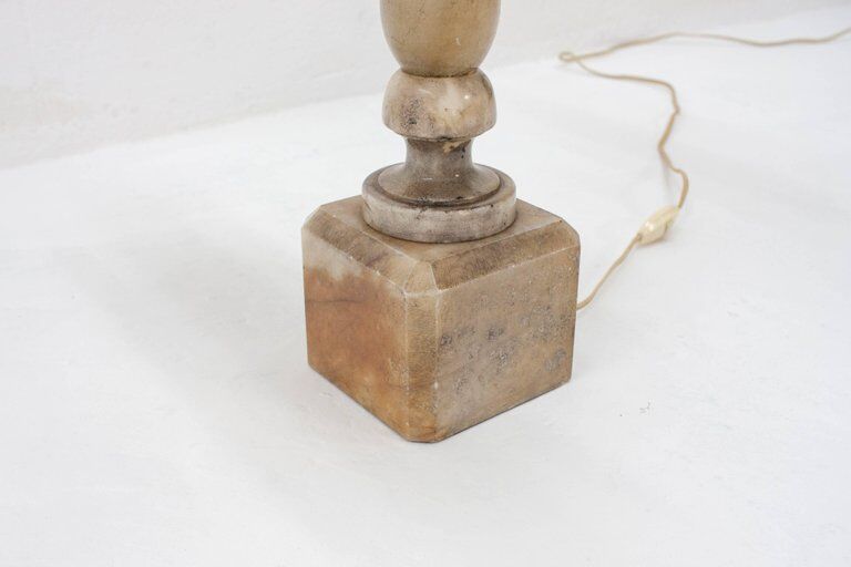 Two Marble Table Lamps