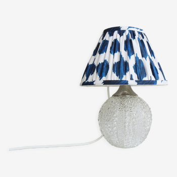 Lampe de table avec base en verre illuminé par Hustadt Leuchten