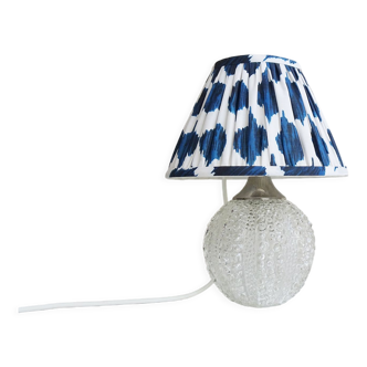 Table lamp with illuminated glass base by Hustadt Leuchten