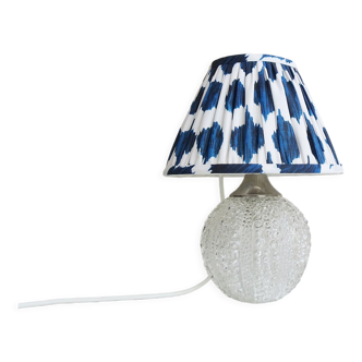 Lampe de table avec base en verre illuminé par Hustadt Leuchten