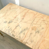 Marble and bronze coffee table Neoclassical style