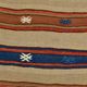 120x146 Area Kilim Rug,  Multicolor Kilim Rug, Oushak Area Rug, 120x146Cm