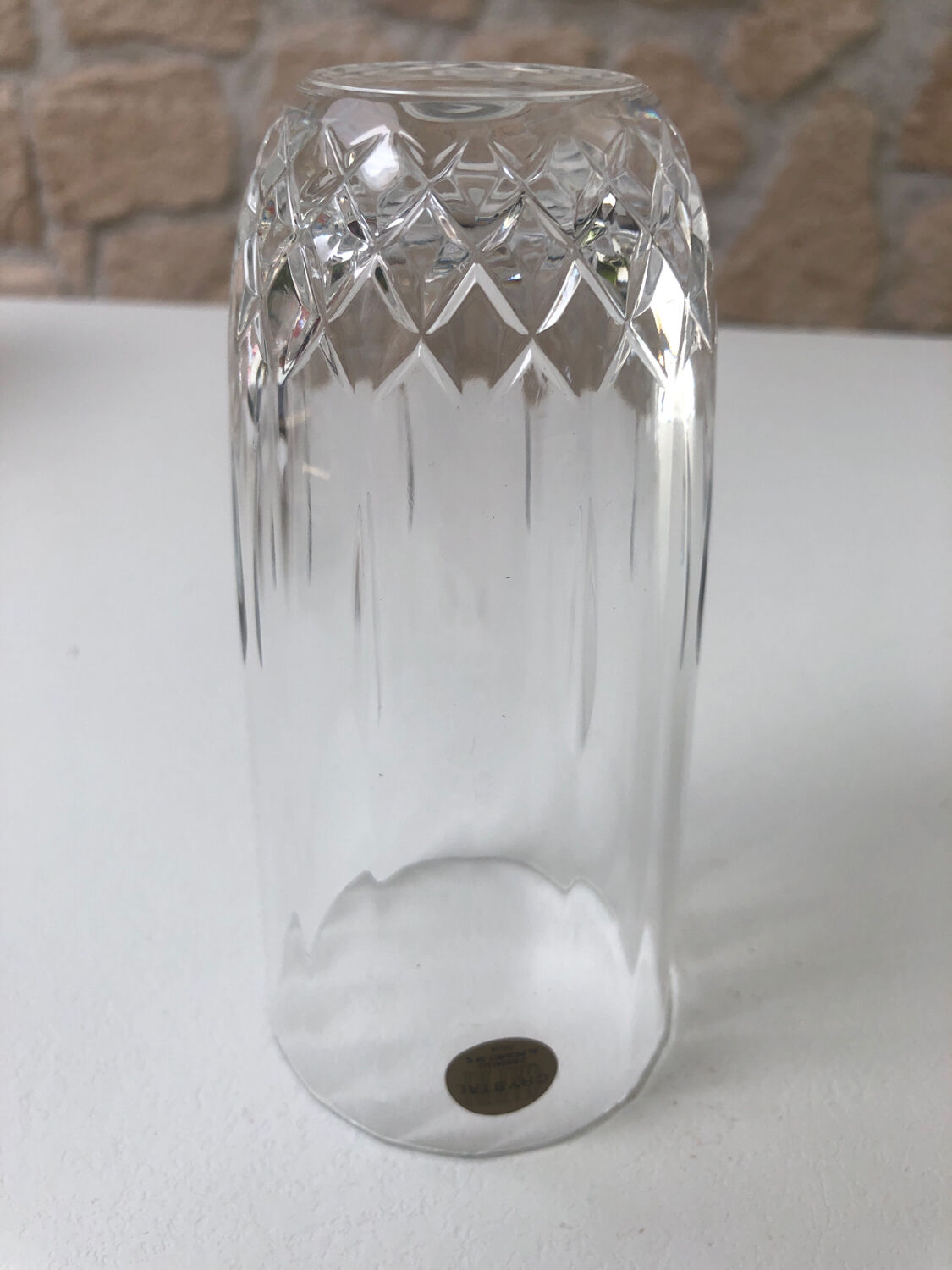 Crystal glasses from Italy