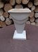 White cast iron vase