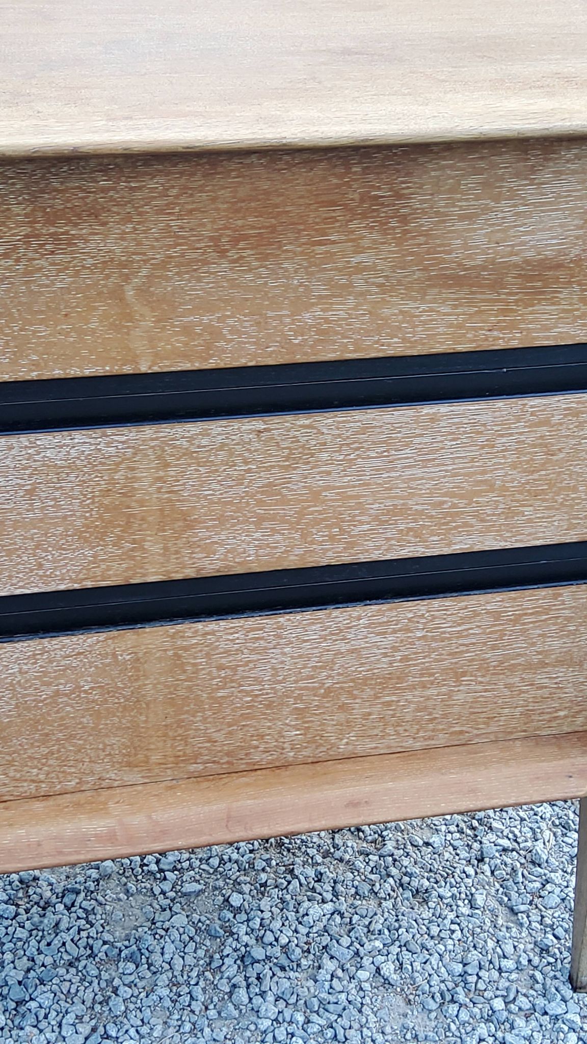 Vintage Gérard Guermonprez chest of drawers with 3 compass feet from the 50s