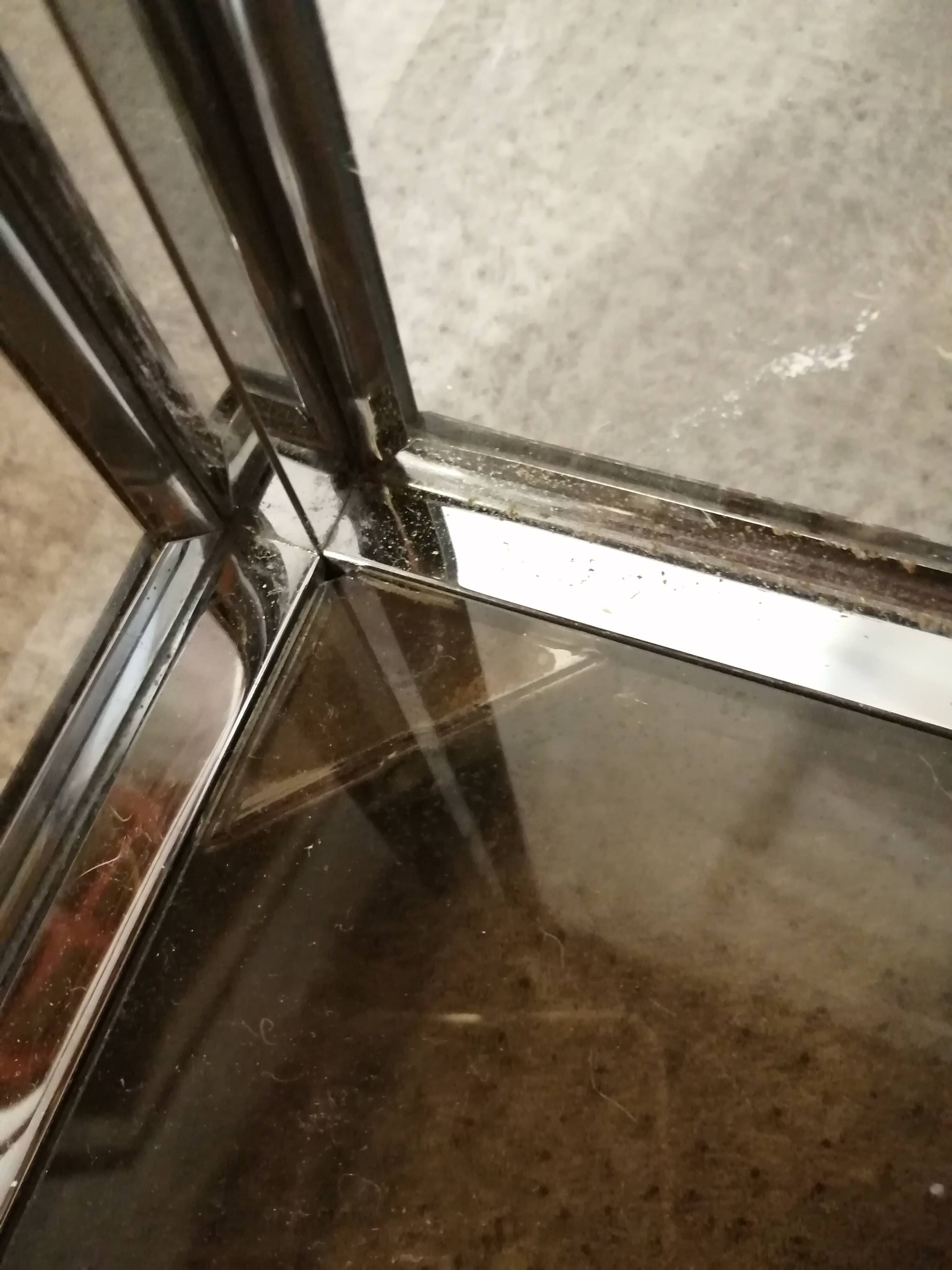 Designer shelf in chrome metal and smoked glass vintage 1970