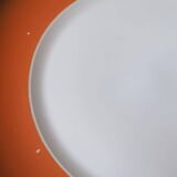12 Space Age dinner plates from the 70s in porcelain from the Manufacture Royale De