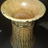 Sandstone vase enamelled large fire cooking 1930/50