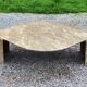 70s designer marble coffee table