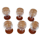 Amber glasses with its top