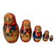 5 Russian matryoshka nesting dolls