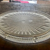 Oval pressed glass trifle art deco 1900