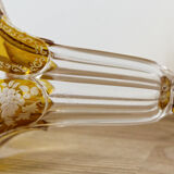 Bohemian crystal cornet vase