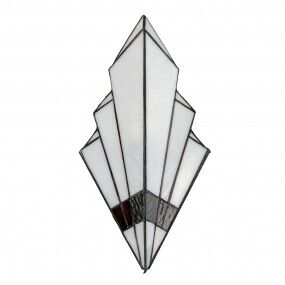 Tiffany wall lamp 23x13x43 cm white glass wall light