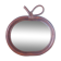 Miroir pomme en rotin vintage 33x34cm