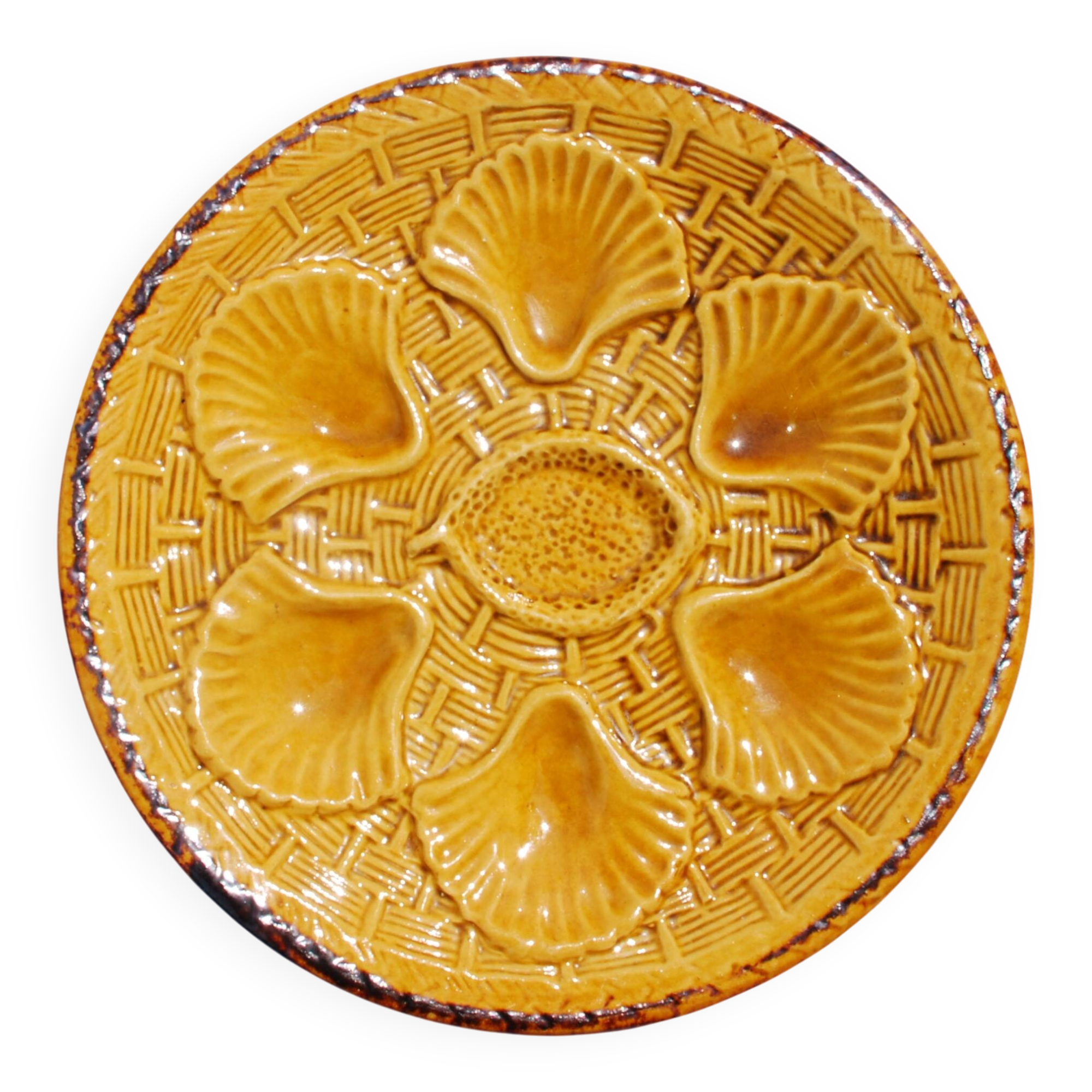 Oyster plate Aegitna Vallauris