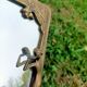 Brass retro mirror The Lady of the Lake