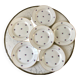 set of 6 dessert plates Digoin Sarreguemines model Floréal years 50-60