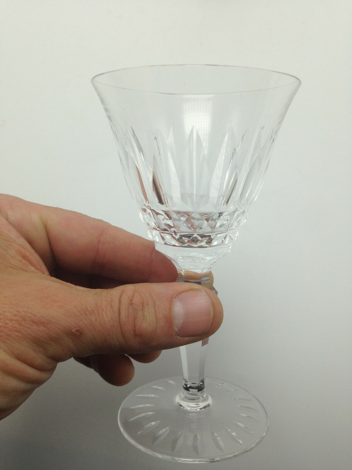 Lot de 5 verres a porto anciens en cristal
