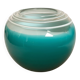 Small turquoise blue Murano style vase