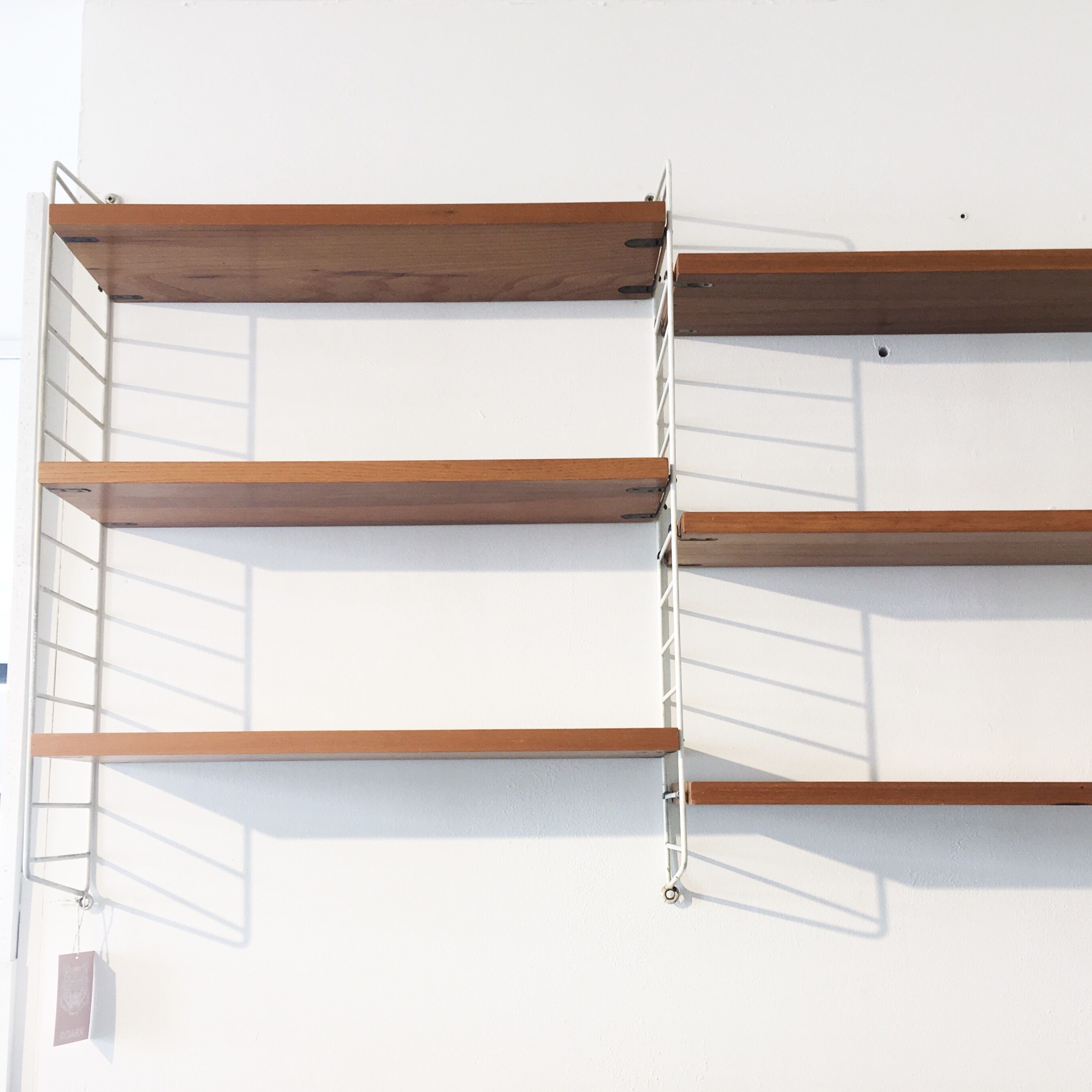 Ladder shelf wallunit, by Kasja & Nisse Strinning for String Design, Sweden, 1960s