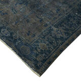 Handmade oriental contemporary 1980s 231 cm x 345 cm grey wool carpet
