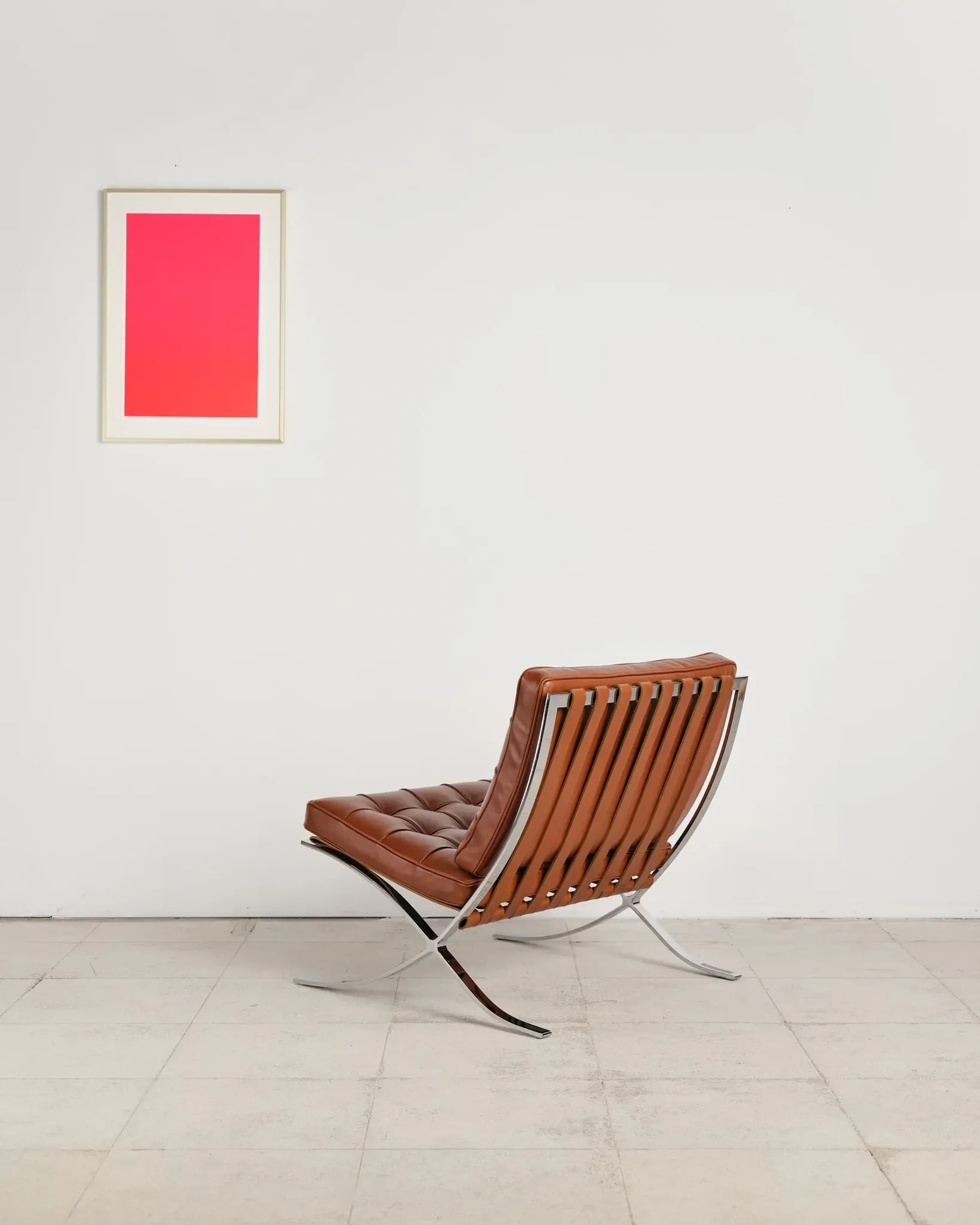 Barcelona chair in leather by Mies van der Rohe, Knoll International