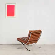 Barcelona chair in leather by Mies van der Rohe, Knoll International