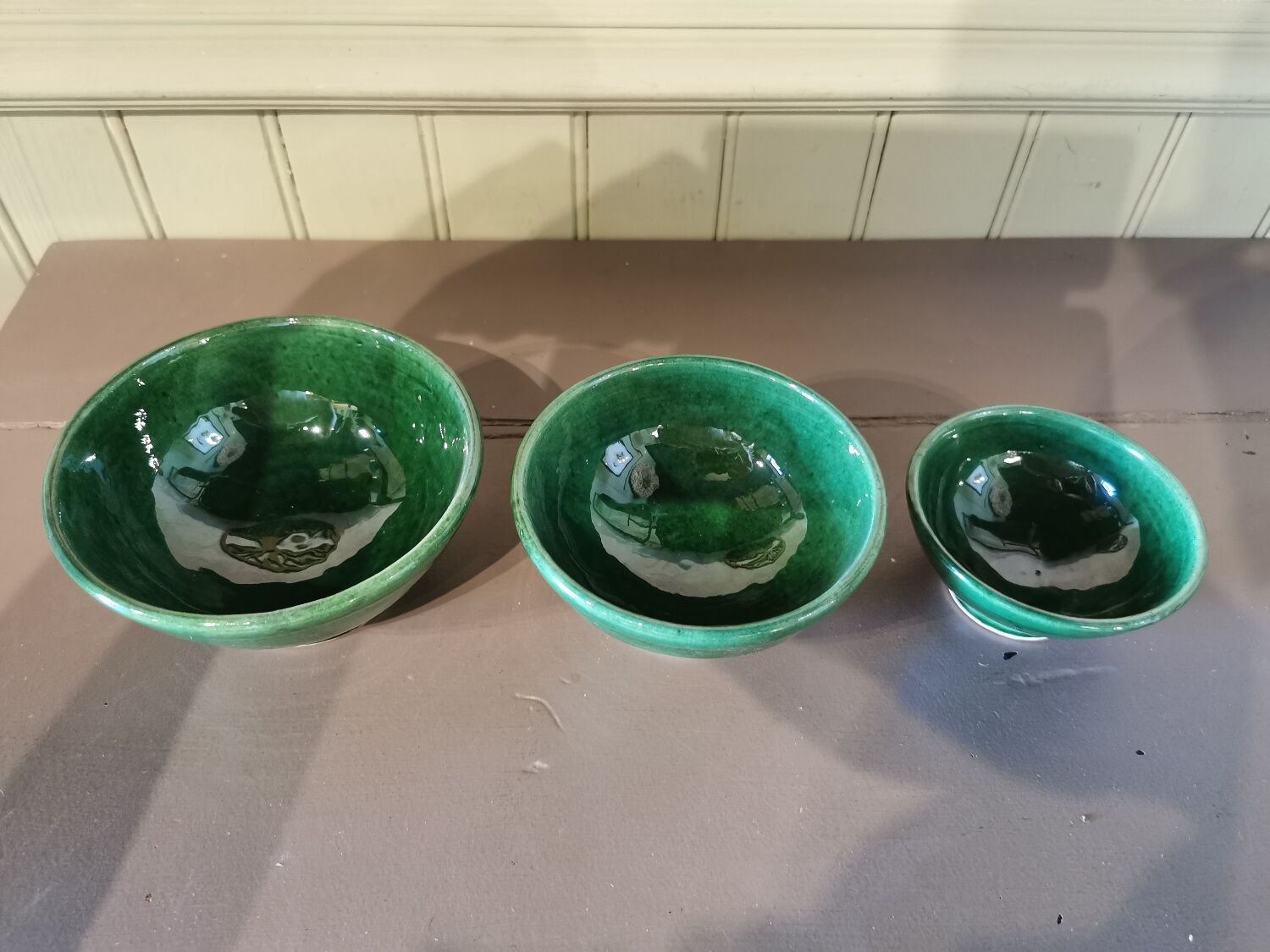 Trio of artisanal bowls Morocco