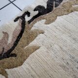 Vintage Tibetan Art Deco Khaden rug 92cm x 206cm 1960s